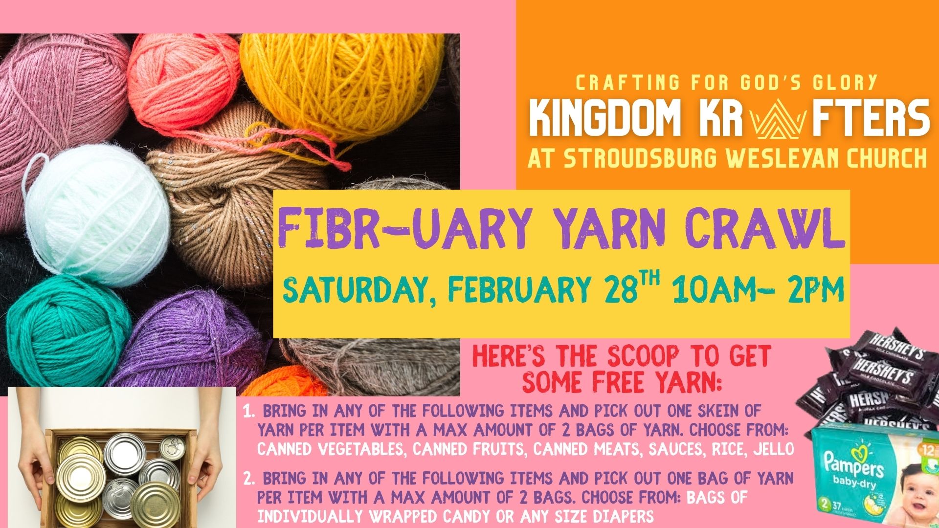 Yarn Crawl, Saturday, February 28th