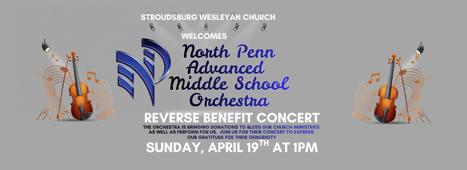 Reverse Benefit Concert, Sunday April 19 at 1 PM
