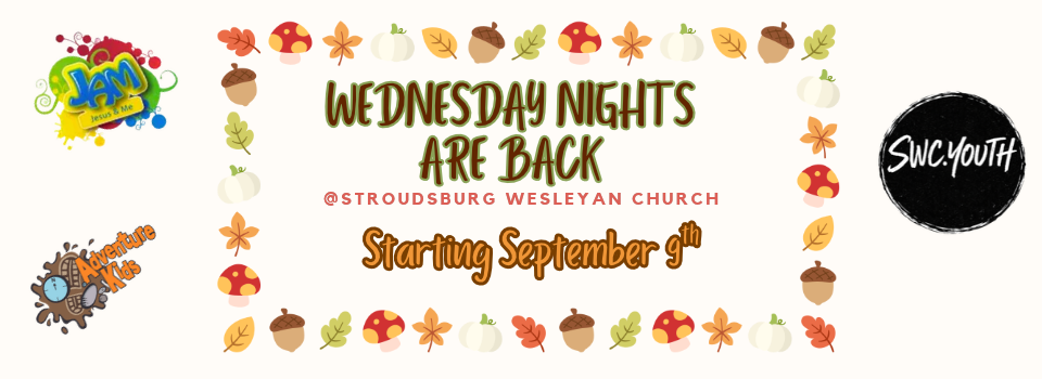 Wednesday Nights are back - September 9th at 7 PM