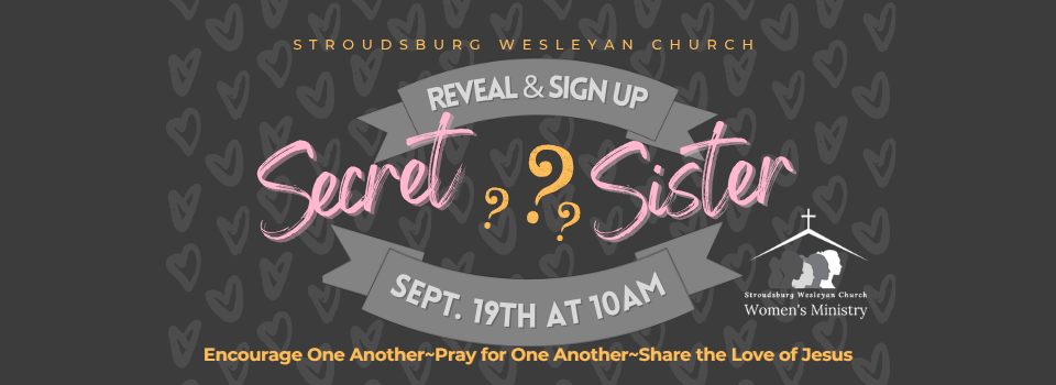 Secret Sister Reveal and sign up Saturday, September 19, 2026