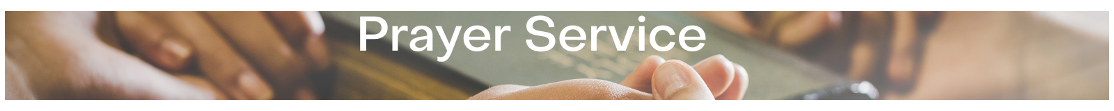 Wednesday Prayer Service